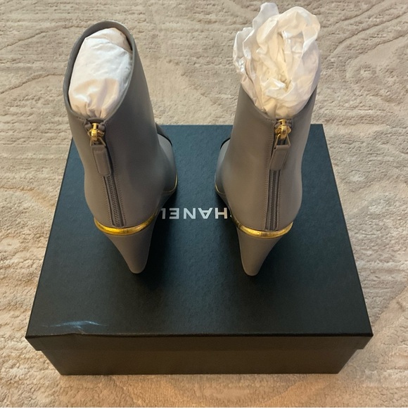 22B Chanel Wedge Ankle Boots - Picture 9 of 15